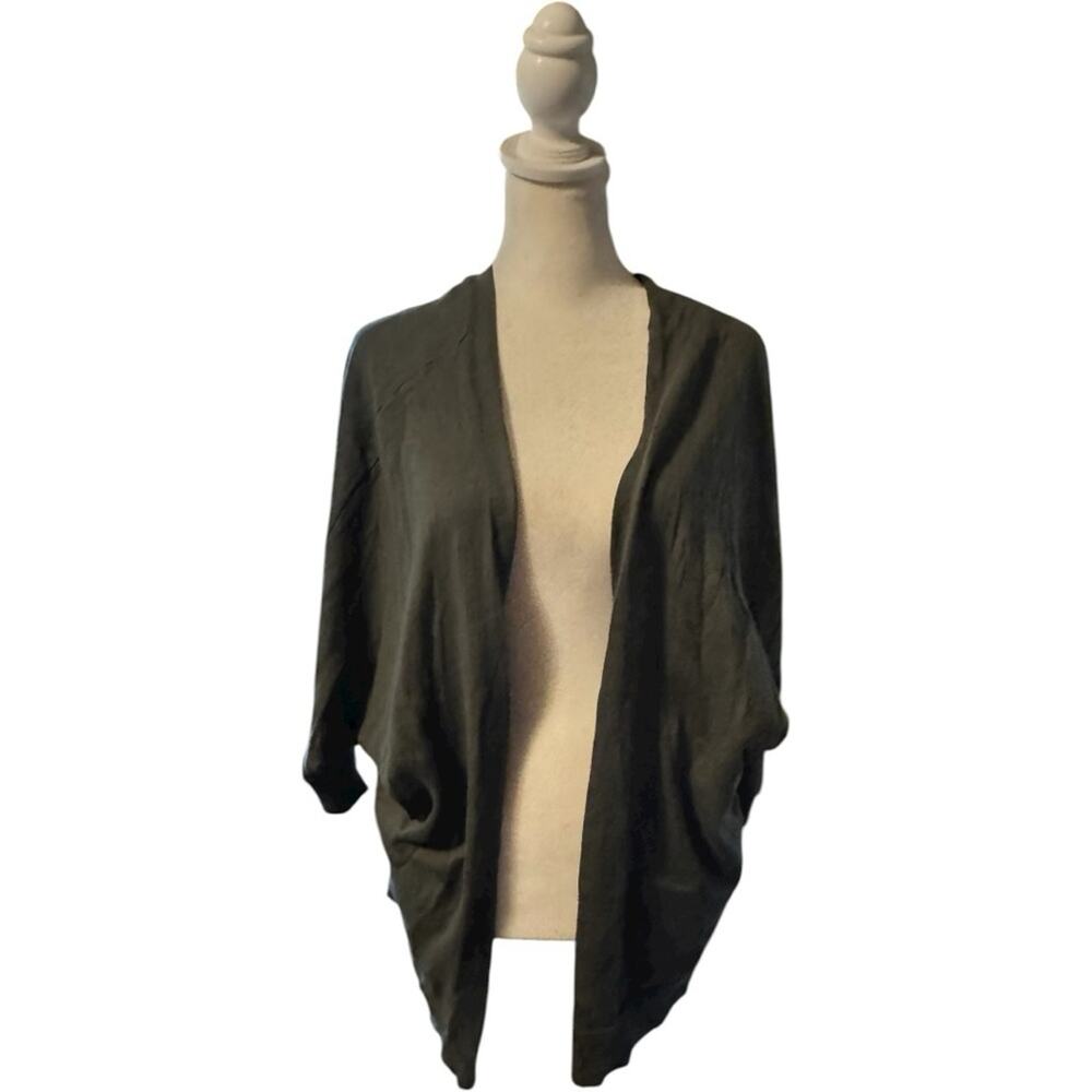 GAP Women's Open-Front Cardigan - Deep Green Sz M